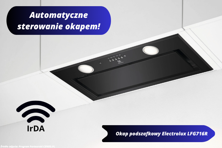 Okap podszafkowy Electrolux LFG716R z funkcją Hob2Hood współpracującą z płytą indukcyjną