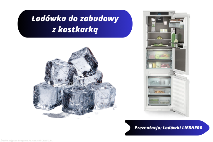 Lodówka do zabudowy z kostkarką? Żaden problem!